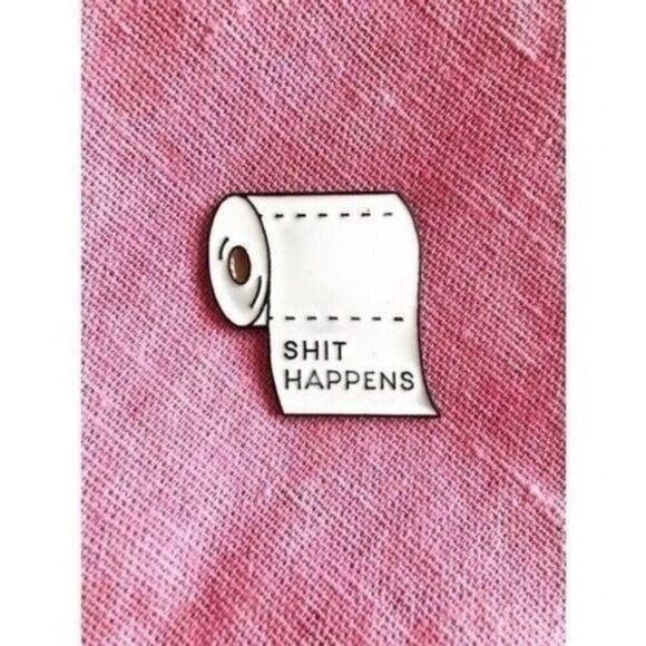 3/20 Sh*t Happen Enamel Pin - Picture 1 of 1